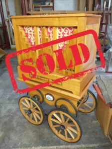 Jaeger Brommer 31 note street organ on cart - SOLD